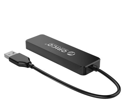Hub USB Orico USB-A - 4x USB-A 2.0 - czarny ORICO-FL01-BK-BP-HW-HU